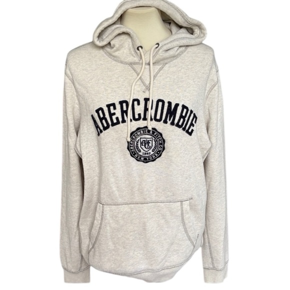 Abercrombie & Fitch Other - Vintage Abercrombie & Fitch White Hoodie Hooded Sweatshirt Sweater Y2K Women’s L